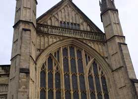 stain glass window of the cathedral