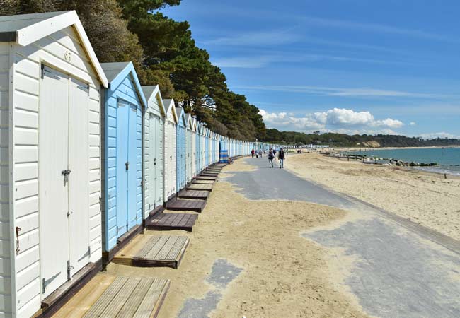 Friars Cliff and Avon beaches