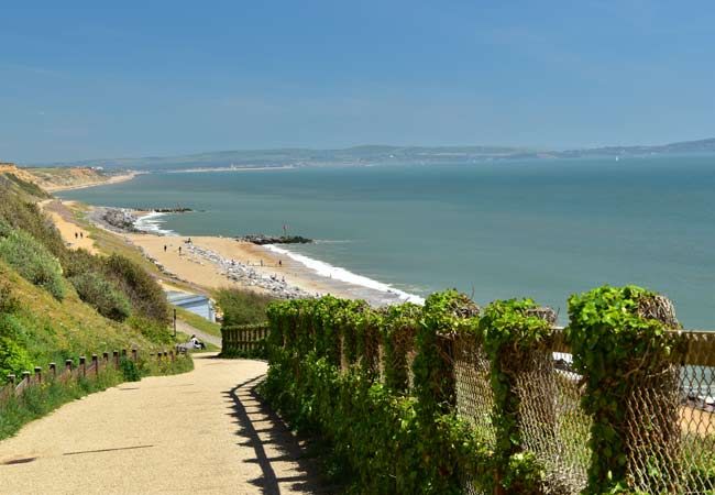 Barton-on-Sea praia 