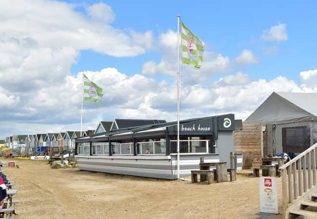 La cafetería Beach House en Mudeford Sandspit