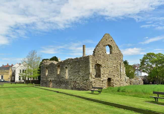 ruines de la maison normande christchurch