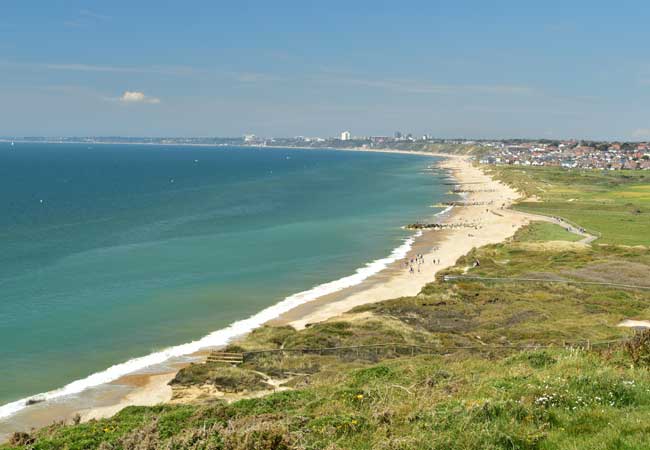 Hengistbury Head playa