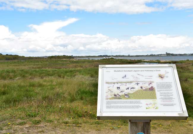 Le lagon de Mudeford Sandspit 