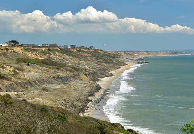 Barton-on-Sea praia