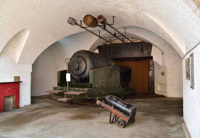 Hurst Castle Kanonen