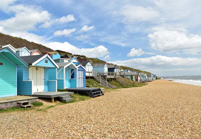 Milford-on-Sea Praia