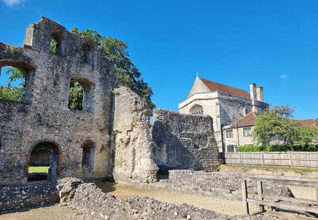 Die Ruinen von Wolvesey Castle 