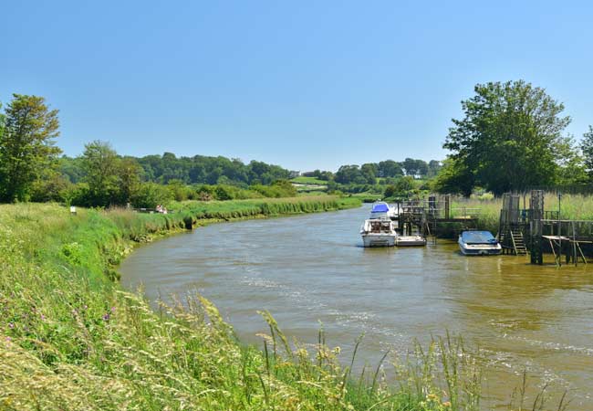 river sidewalks along the River Arun