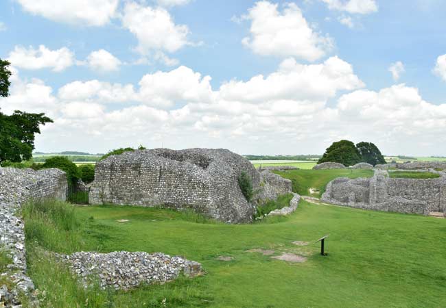 As ruínas do castelo Old Sarum